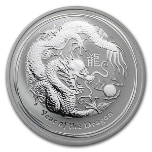 Australia / Silver Ounce 2012 Year of the Dragon - reverse photo