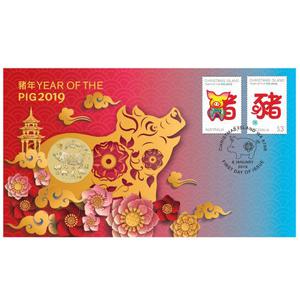 Australia / One Dollar 2019 Year of the Pig - reverse photo