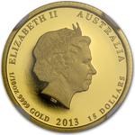 Australia / Gold Tenth-Ounce 2013 Year of the Snake / Proof - obverse photo