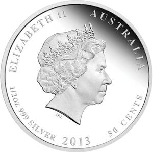 Australia / Silver Half Ounce 2013 Rainbow Lorikeet - obverse photo
