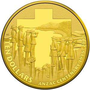 Australia / Gold Tenth-Ounce 2015 Anzac Centenary - reverse photo