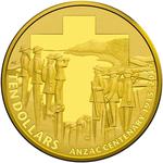 Australia / Gold Tenth-Ounce 2015 Anzac Centenary - reverse photo