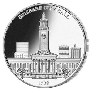 Australia / Medallion - Brisbane City Hall - reverse photo