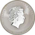 Silver Ounce 2014 Year of the Horse: Photo Coin, Australia, Elizabeth II Year of the Horse - 1 Dollar - 2014 - Perth - 1 Oz / thumbnail