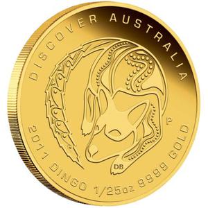 Australia / Gold Half Ounce 2011 Discover Australia - Dingo - obverse photo