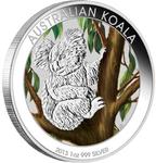 Australia / Silver Ounce 2013 Koala / Coloured Reverse - reverse photo