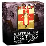 Silver Ounce 2015 World War I Red Cross Poster: Photo Coin, Australia, Silver Ounce 2015 World War I Red Cross Poster / thumbnail