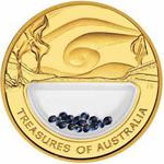 Gold Ounce 2007 Treasures of Australia - Sapphires: Photo Coin, Australia, Gold Ounce 2007 Treasures of Australia - Sapphires / thumbnail