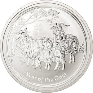 Australia / Silver Ounce 2015 Year of the Goat - reverse photo