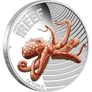 Australia / Silver Half Ounce 2012 Reef Octopus - reverse photo