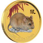 Gold Twentieth-Ounce 2008 Year of the Mouse: Photo Coin, Australia, Gold Twentieth-Ounce 2008 Year of the Mouse / thumbnail