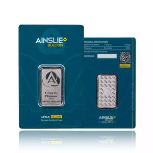 Australia / Platinum Ounce Bar - Ainslie Bullion - reverse photo