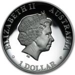 Silver Ounce 2015 Australian Kangaroo, High Relief: Photo 2015 Australia 1 oz Silver Kangaroo Proof (High Relief) / thumbnail