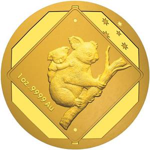 Australia / Gold Ounce 2014 Road Sign - Koala - reverse photo