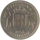 Australia / Florin 1958 / Proof - reverse photo