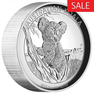 Australia / Silver Five Ounces 2015 Australian Koala - reverse photo
