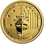 Australia / Gold Quarter Ounce 2014 War in the Pacific - Battle of the Coral Sea - reverse photo