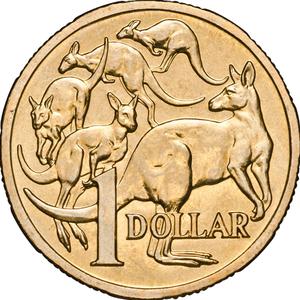 Australia / One Dollar 2007 Mob of Roos (mint sets only) - reverse photo