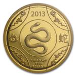 Gold Tenth-Ounce 2013 Year of the Snake, RAM: Photo Coin, Australia, Gold Tenth-Ounce 2013 Year of the Snake, RAM / thumbnail