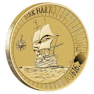Australia / One Dollar 2016 Dirk Hartog Landing - reverse photo