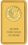 Australia / Gold Ten Grams Perth Mint Kangaroo Bar - reverse photo