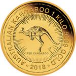 Australia / Gold Kilo 2018 Australian Kangaroo - reverse photo