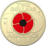 Australia / Two Dollars 2018 Armistice Centenary (Red) / C Privy Mark - reverse photo