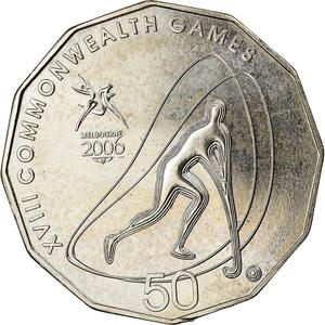 Australia / Fifty Cents 2006 XVIII Commonwealth Games - Hockey - reverse photo