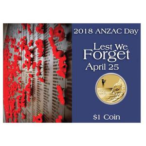 Australia / One Dollar 2018 Lest We Forget - obverse photo