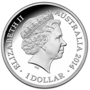 Australia / One Dollar Silver 2014 Year of the Horse - obverse photo
