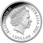 One Dollar Silver 2014 Year of the Horse: Photo Coin, Australia, One Dollar Silver 2014 Year of the Horse / thumbnail