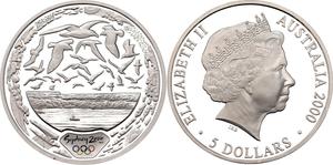 Australia / Silver Ounce 2000 Sydney Olympics - Harbour of Life - obverse photo