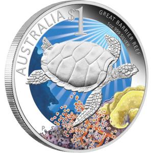 Australia / Silver Ounce 2011 Great Barrier Reef - reverse photo