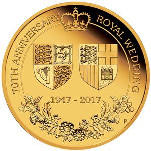 Australia / Gold Quarter Ounce 2017 Royal Wedding Anniversary - reverse photo