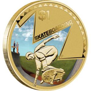 Australia / One Dollar 2013 Skateboarding - reverse photo