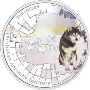 Australia / Silver Ounce 2010 Husky - reverse photo