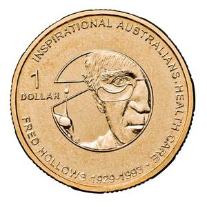 Australia / One Dollar 2010 Fred Hollows - reverse photo