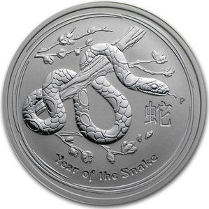 Australia / Silver Two Ounces 2013 Year of the Snake - reverse photo