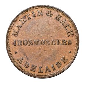 Australia / Martin & Sach Penny Token Extremely Fine - obverse photo