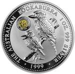 Australia / Silver Ounce 1999 Australian Kookaburra / Centenary of the Perth Mint Privy Mark - reverse photo