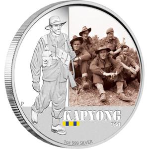 Australia / Silver Ounce 2012 Famous Battles - Kapyong - reverse photo