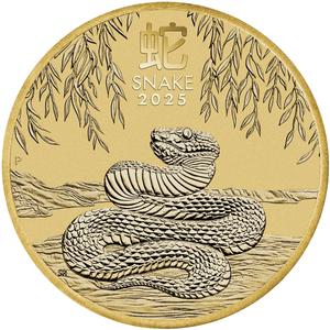 Australia / One Dollar 2025 Year of the Snake, Perth Mint - reverse photo