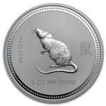 Silver Two Ounces 2008 Year of the Mouse (Series I): Photo Coin, Australia, Silver Two Ounces 2008 Year of the Mouse (Series I) / thumbnail