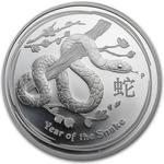 Australia / Silver Ounce 2013 Year of the Snake - reverse photo