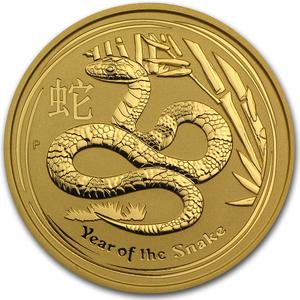 Australia / Gold Two Ounces 2013 Year of the Snake - reverse photo
