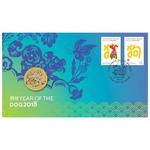 One Dollar 2018 Year of the Dog: Photo Coin, Australia, One Dollar 2018 Year of the Dog / thumbnail
