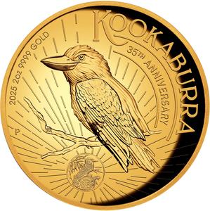 Australia / Gold Two Ounces 2025 Australian Kookaburra - reverse photo