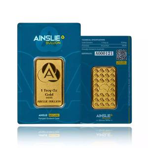 Australia / Gold Ounce Bar - Ainslie Bullion - reverse photo