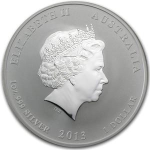 Australia / Silver Ounce 2013 Year of the Snake - obverse photo