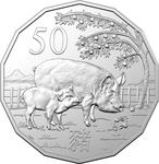 Fifty Cents 2019 Year of the Pig: Photo Coin, Australia, Fifty Cents 2019 Year of the Pig / thumbnail
